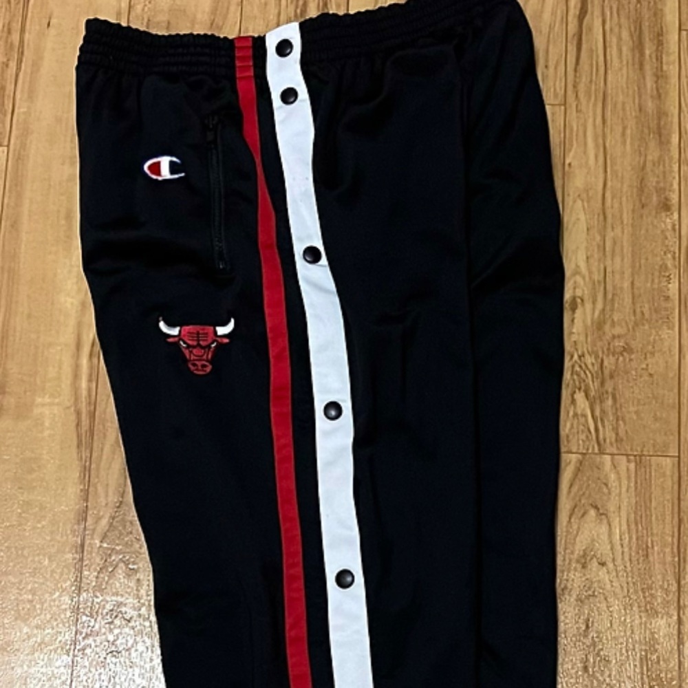 Vintage Chicago Bulls Tearaway Sweatpants Size Large